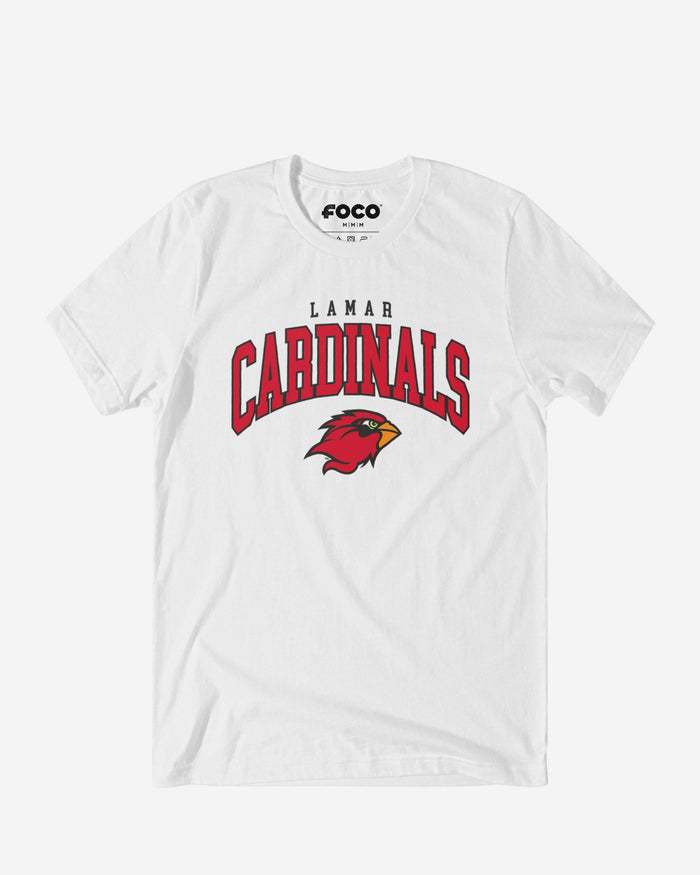 Lamar Cardinals Classic Logo T-Shirt FOCO White S - FOCO.com