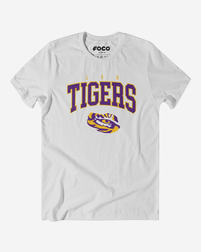 LSU Tigers Classic Logo T-Shirt FOCO White S - FOCO.com