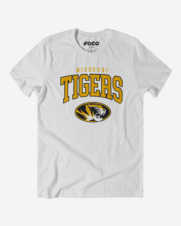 Missouri Tigers Classic Logo T-Shirt FOCO White S - FOCO.com