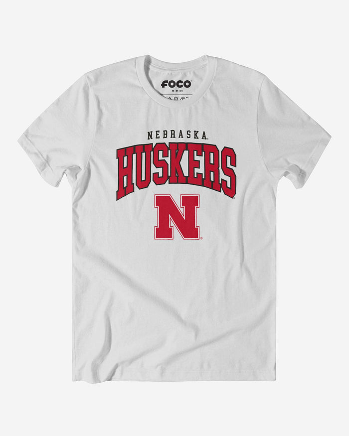 Nebraska Cornhuskers Classic Logo T-Shirt FOCO White S - FOCO.com