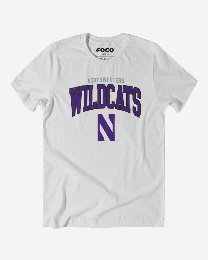 Northwestern Wildcats Classic Logo T-Shirt FOCO White S - FOCO.com