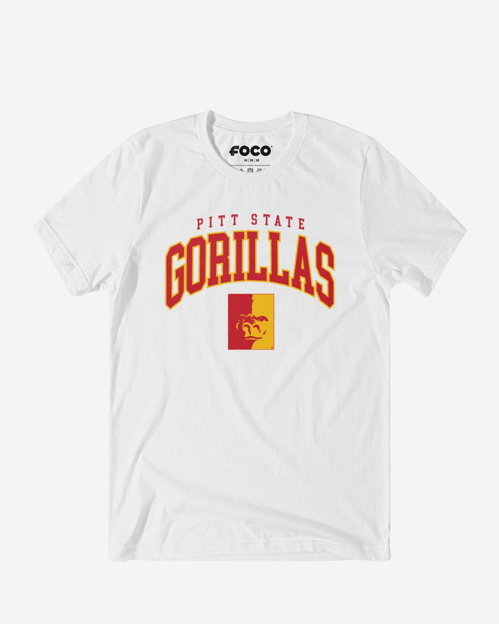 Pittsburg State Gorillas Classic Logo T-Shirt FOCO White S - FOCO.com