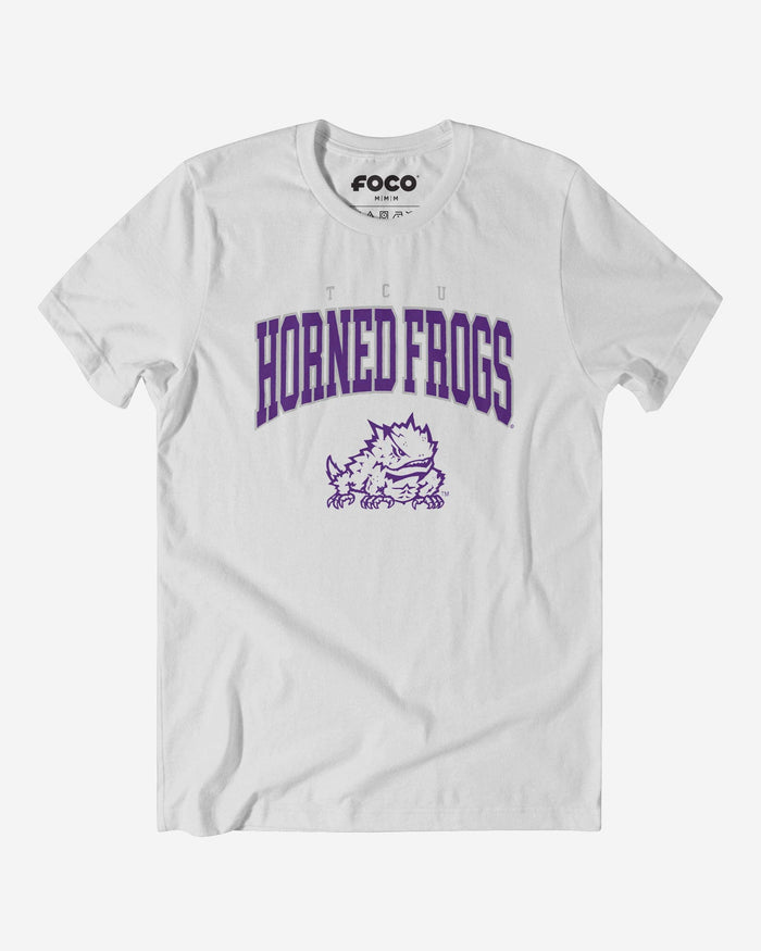 TCU Horned Frogs Classic Logo T-Shirt FOCO White S - FOCO.com