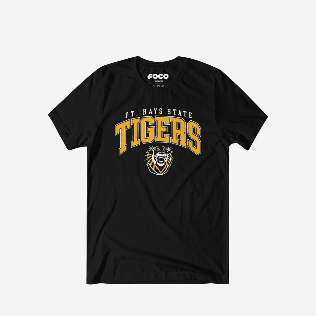 Fort Hays State Tigers Classic Logo T-Shirt FOCO Black S - FOCO.com