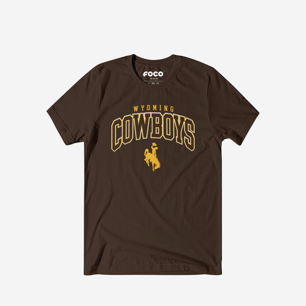 Wyoming Cowboys Classic Logo T-Shirt FOCO Brown S - FOCO.com