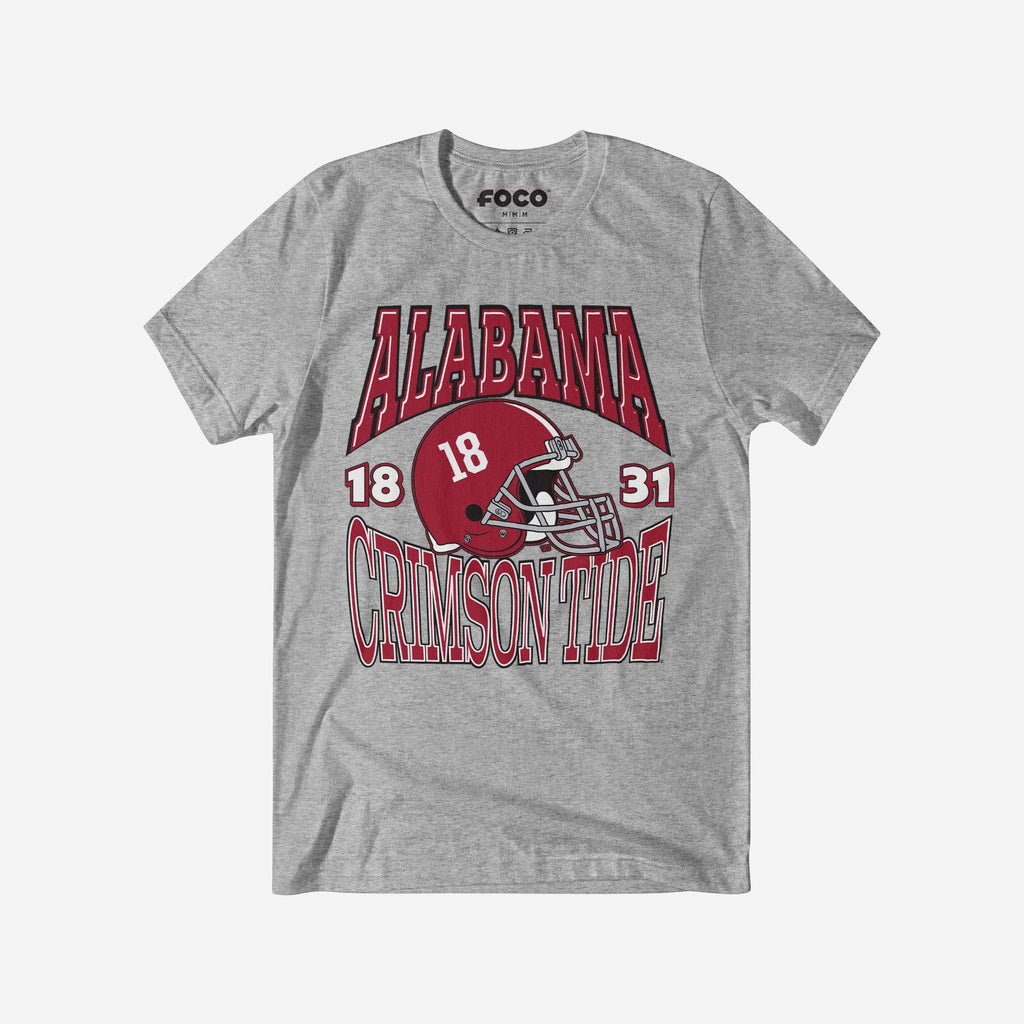 Alabama Crimson Tide Classic Team Helmet T-Shirt FOCO S - FOCO.com