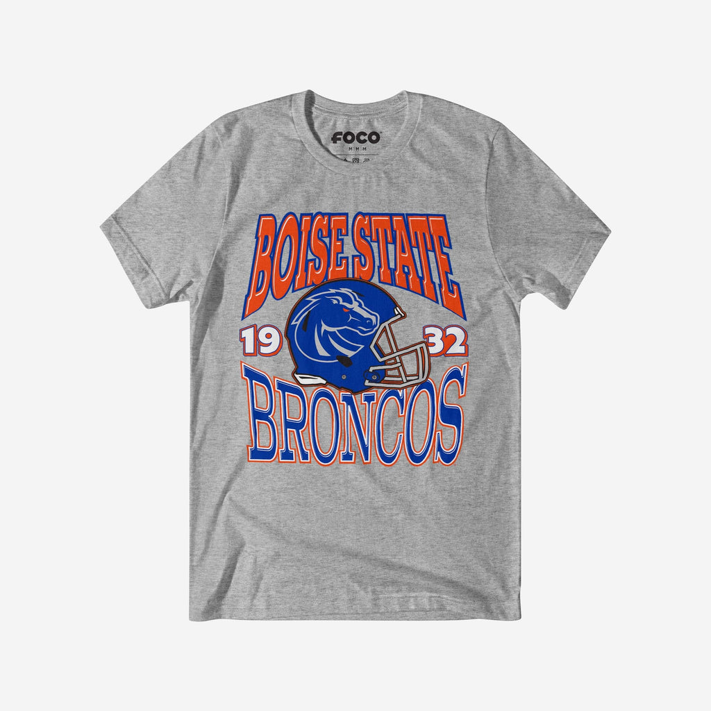 Boise State Broncos Classic Team Helmet T-Shirt FOCO S - FOCO.com