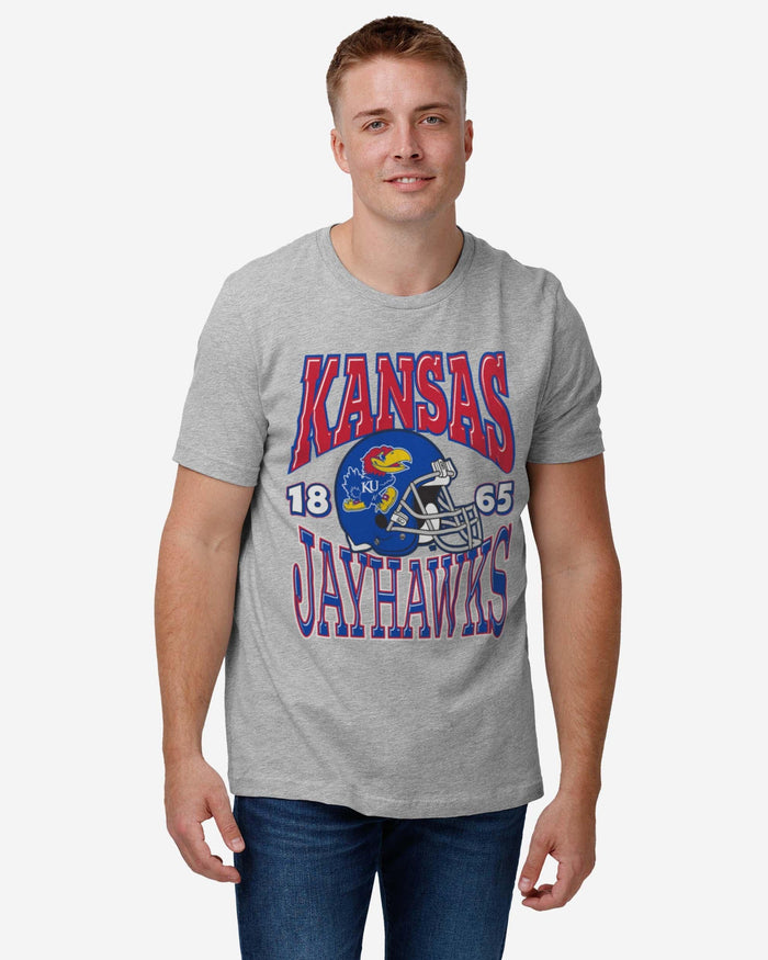 Kansas Jayhawks Classic Team Helmet T-Shirt FOCO - FOCO.com