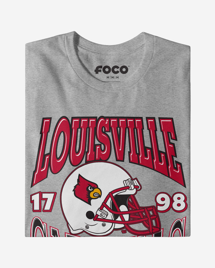 Louisville Cardinals Classic Team Helmet T-Shirt FOCO - FOCO.com