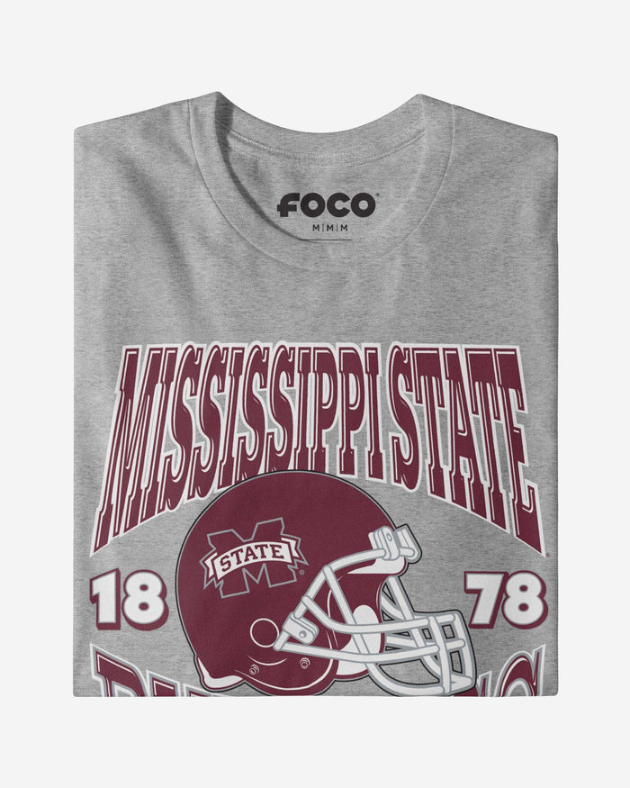 Mississippi State Bulldogs Classic Team Helmet T-Shirt FOCO - FOCO.com