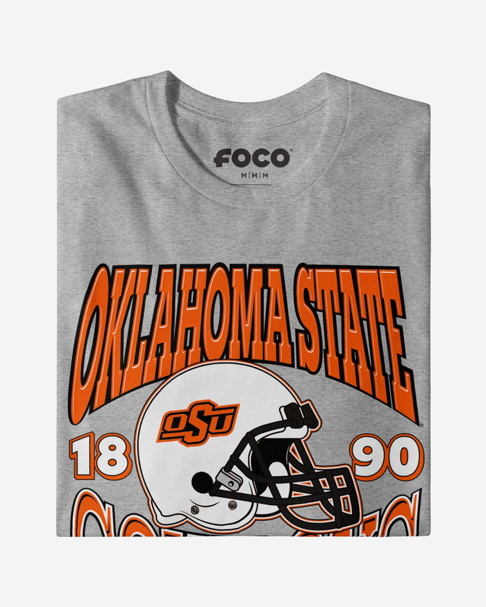 Oklahoma State Cowboys Classic Team Helmet T-Shirt FOCO - FOCO.com