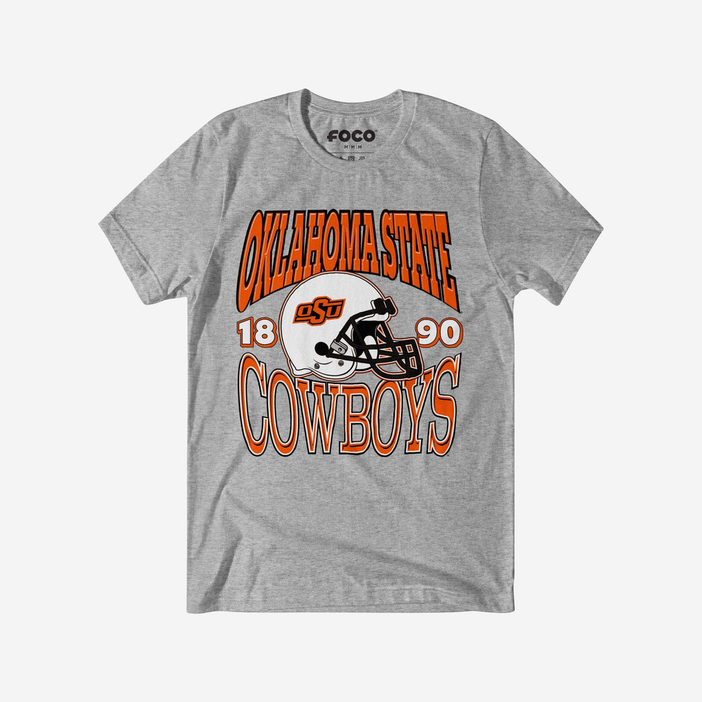 Oklahoma State Cowboys Classic Team Helmet T-Shirt FOCO S - FOCO.com