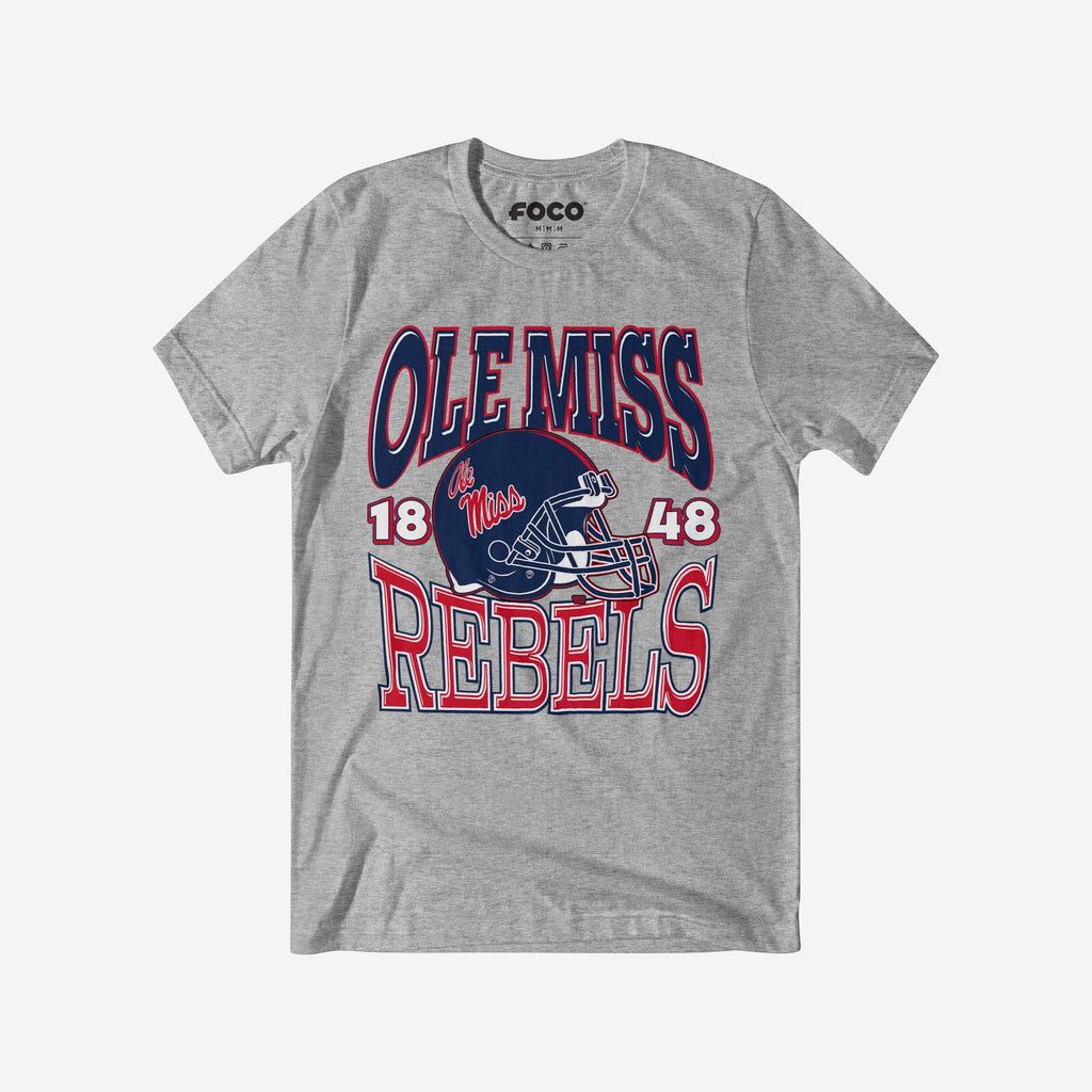 Ole Miss Rebels Classic Team Helmet T-Shirt FOCO S - FOCO.com