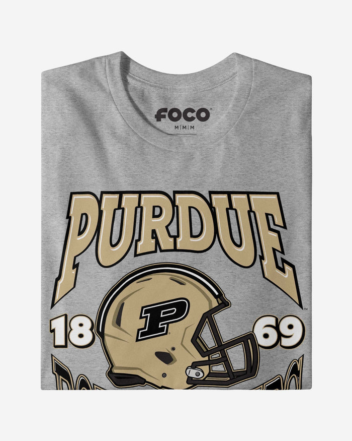 Purdue Boilermakers Classic Team Helmet T-Shirt FOCO - FOCO.com