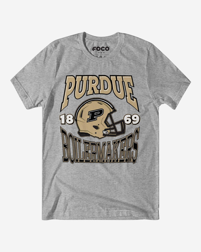 Purdue Boilermakers Classic Team Helmet T-Shirt FOCO S - FOCO.com