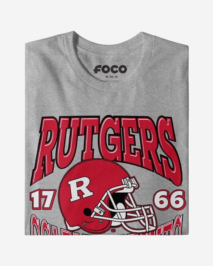 Rutgers Scarlet Knights Classic Team Helmet T-Shirt FOCO - FOCO.com