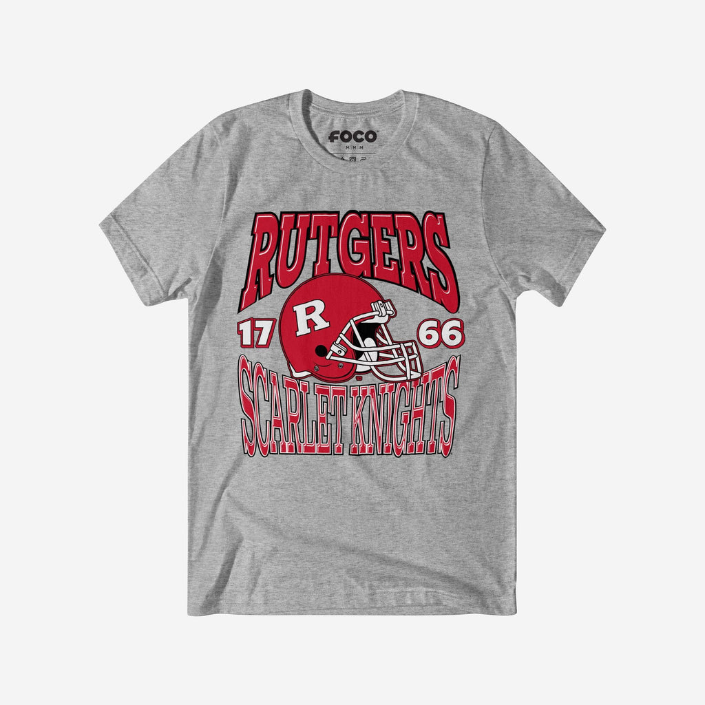 Rutgers Scarlet Knights Classic Team Helmet T-Shirt FOCO S - FOCO.com