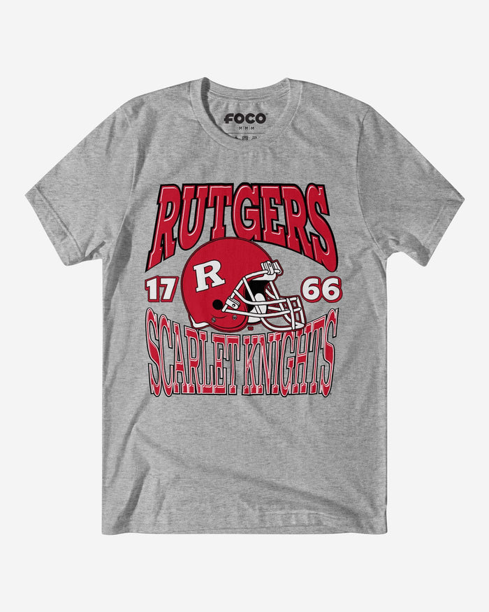 Rutgers Scarlet Knights Classic Team Helmet T-Shirt FOCO S - FOCO.com