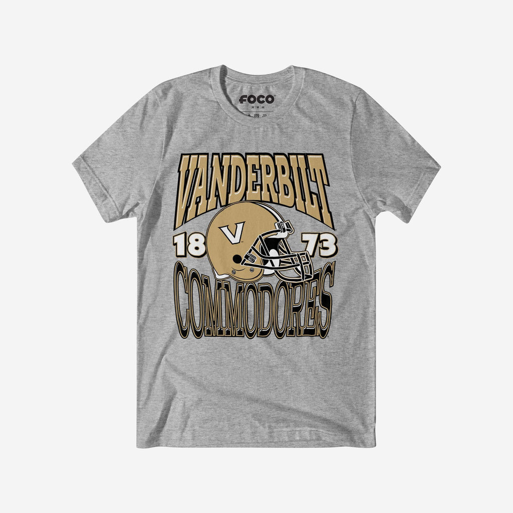 Vanderbilt Commodores Classic Team Helmet T-Shirt FOCO S - FOCO.com