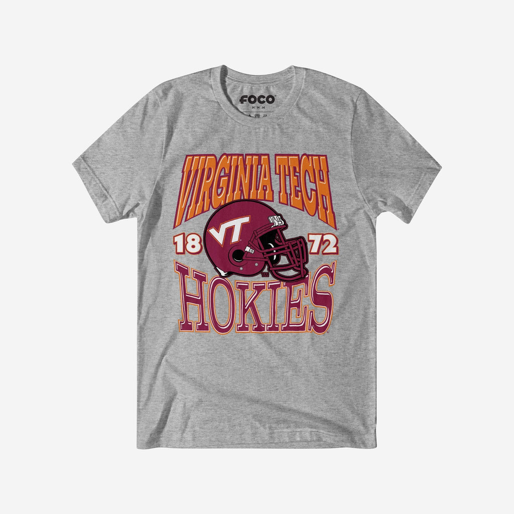 Virginia Tech Hokies Classic Team Helmet T-Shirt FOCO S - FOCO.com