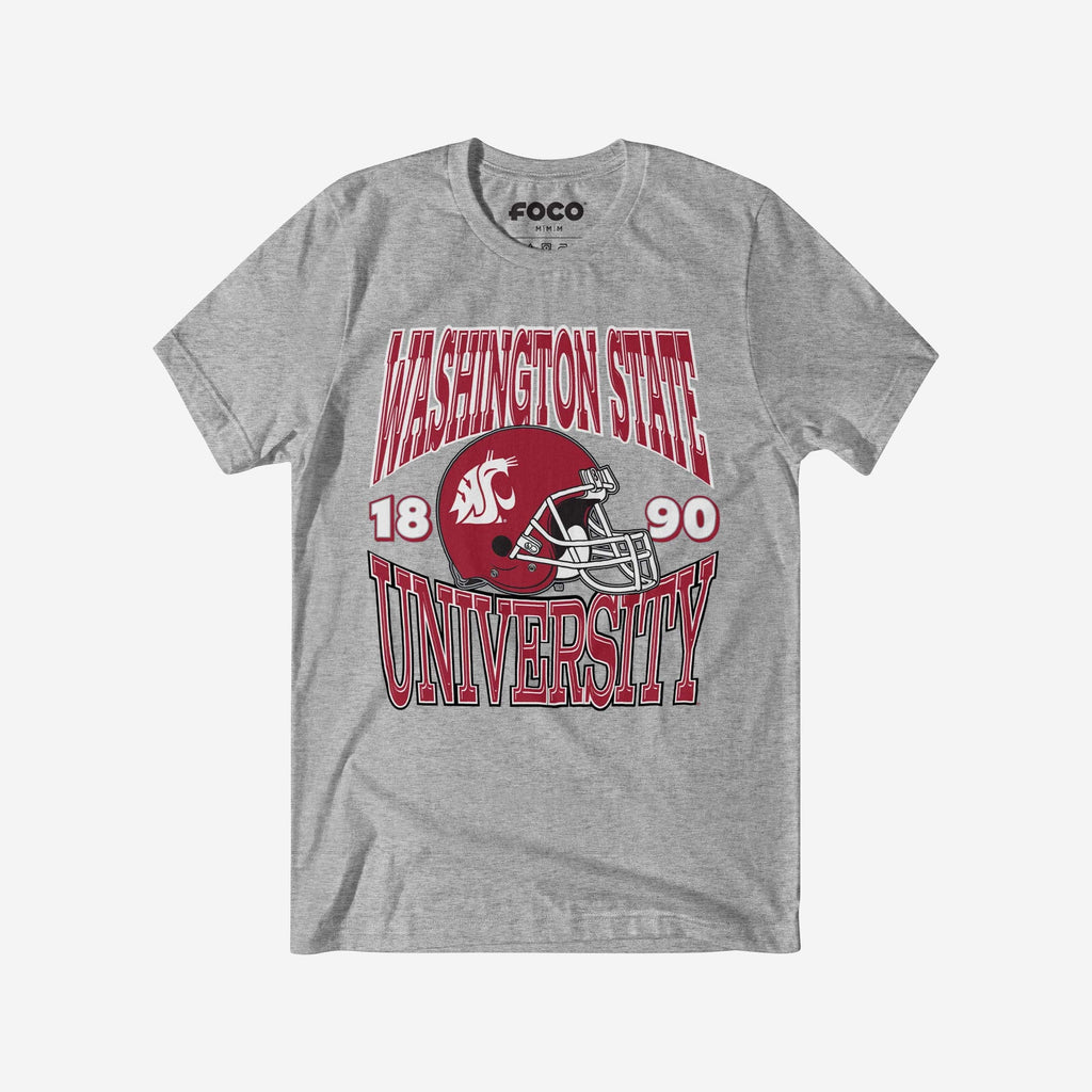 Washington State Cougars Classic Team Helmet T-Shirt FOCO S - FOCO.com