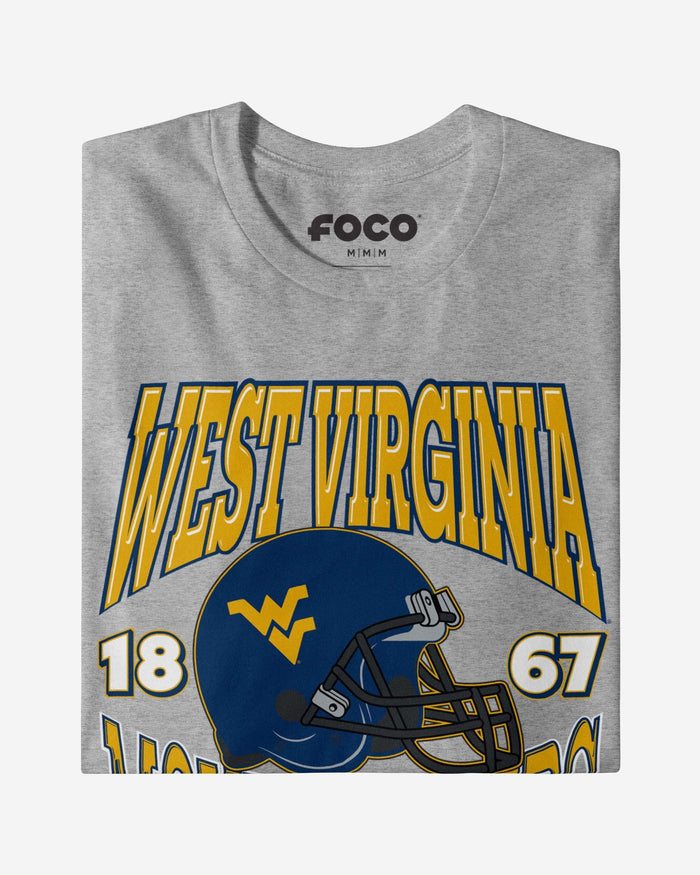 West Virginia Mountaineers Classic Team Helmet T-Shirt FOCO - FOCO.com