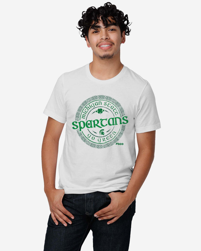 Michigan State Spartans Clover Crest T-Shirt FOCO - FOCO.com