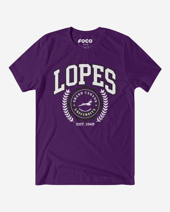 Grand Canyon Antelopes Team Crest T-Shirt FOCO Team Purple S - FOCO.com