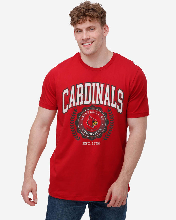 Louisville Cardinals Team Crest T-Shirt FOCO - FOCO.com