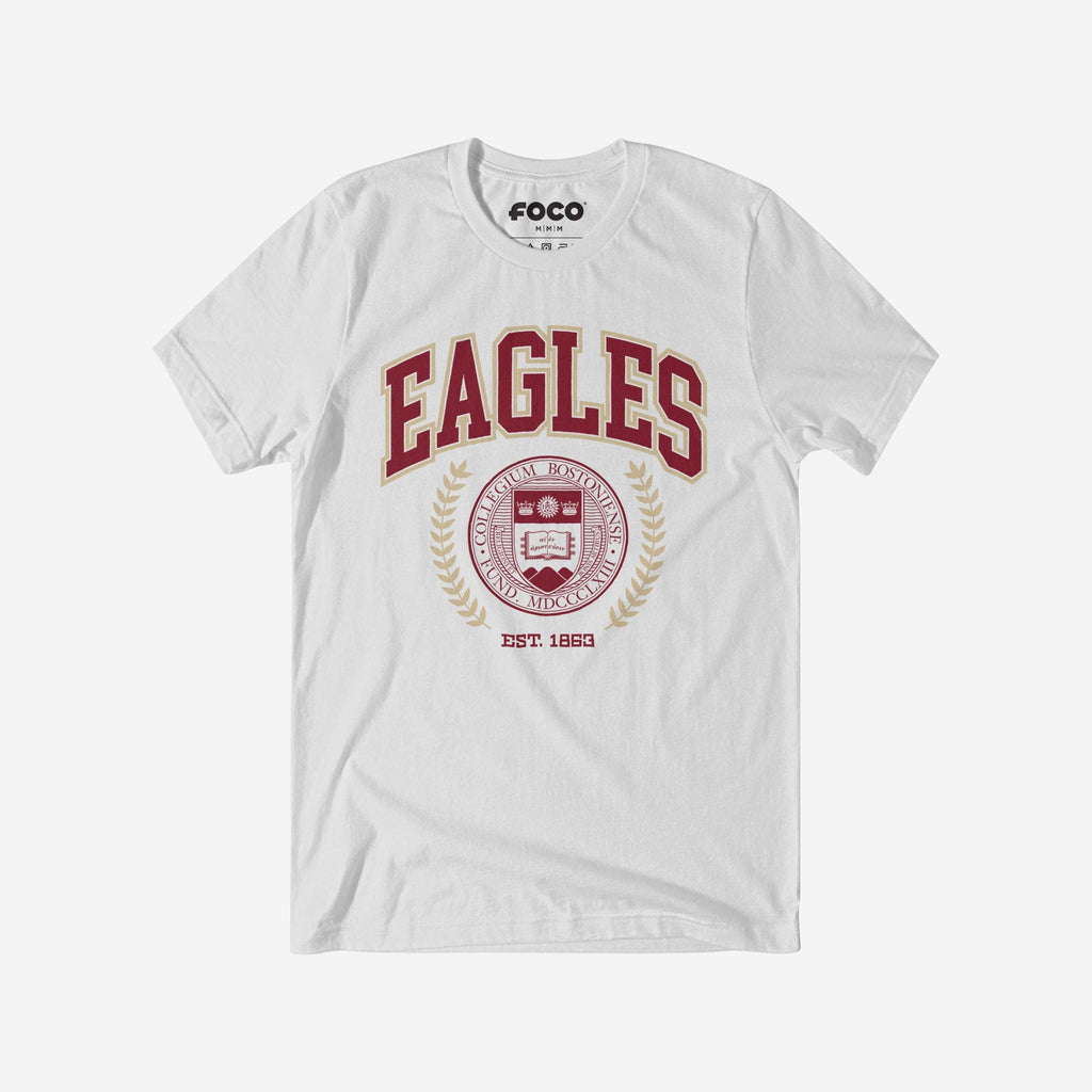 Boston College Eagles Team Crest T-Shirt FOCO White S - FOCO.com