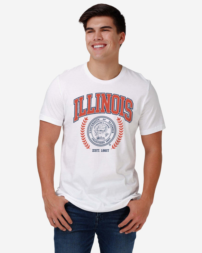 Illinois Fighting Illini Team Crest T-Shirt FOCO - FOCO.com