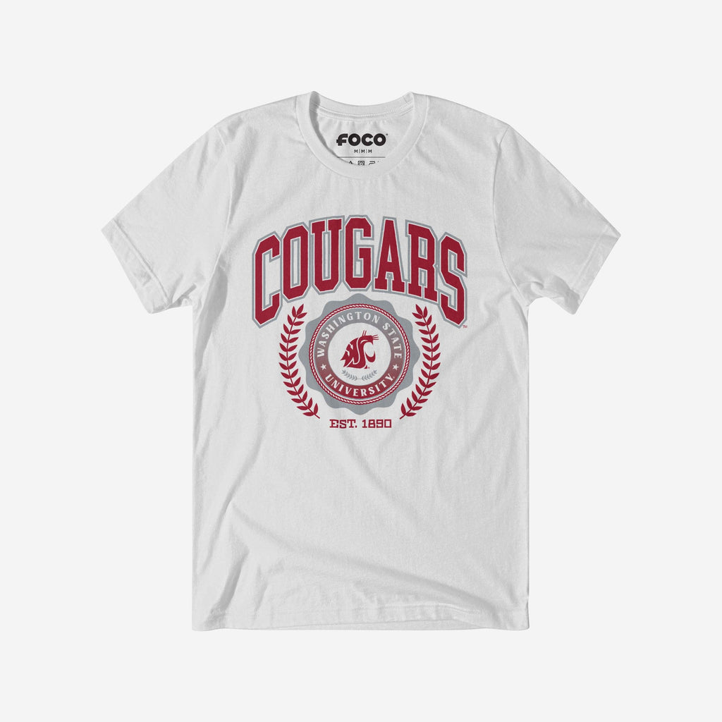 Washington State Cougars Team Crest T-Shirt FOCO White S - FOCO.com