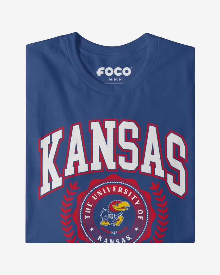 Kansas Jayhawks Team Crest T-Shirt FOCO - FOCO.com