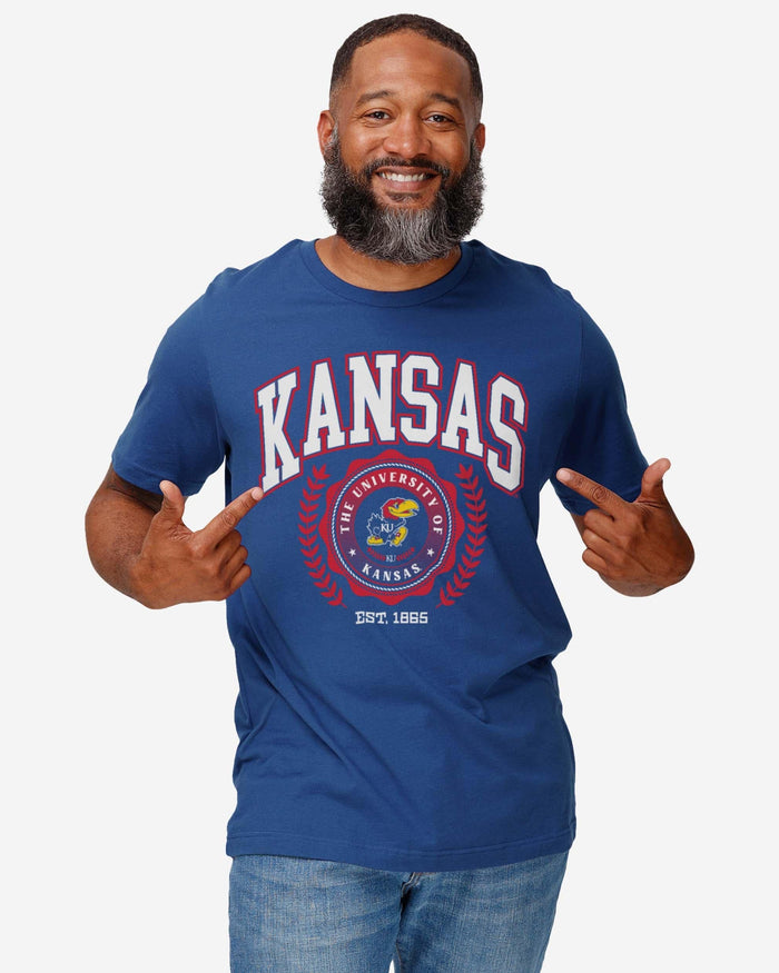 Kansas Jayhawks Team Crest T-Shirt FOCO - FOCO.com