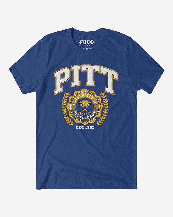 Pittsburgh Panthers Team Crest T-Shirt FOCO True Royal S - FOCO.com