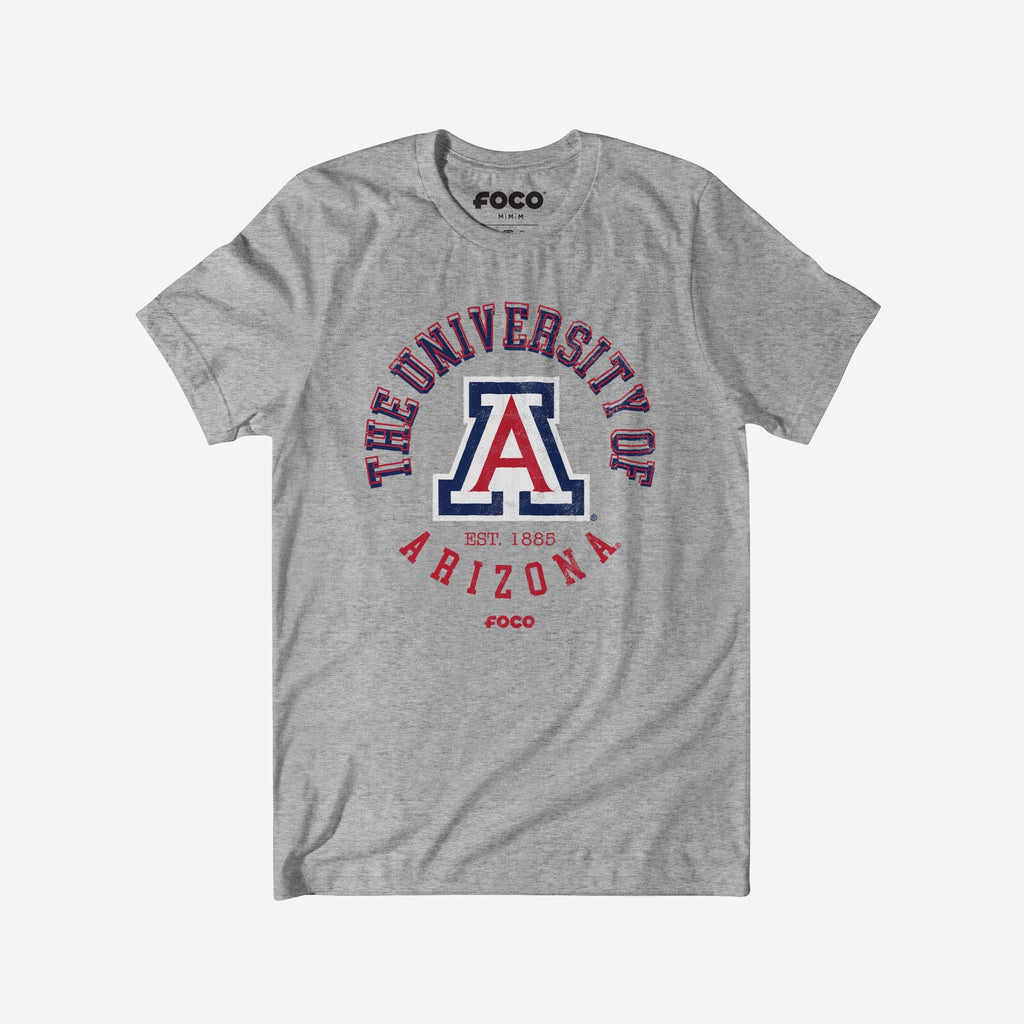 Arizona Wildcats Circle Vintage T-Shirt FOCO S - FOCO.com