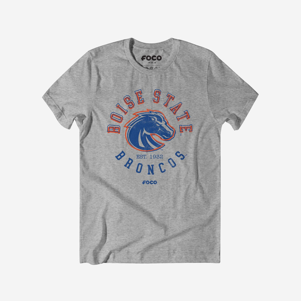 Boise State Broncos Circle Vintage T-Shirt FOCO S - FOCO.com