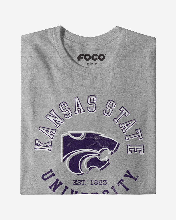 Kansas State Wildcats Circle Vintage T-Shirt FOCO - FOCO.com
