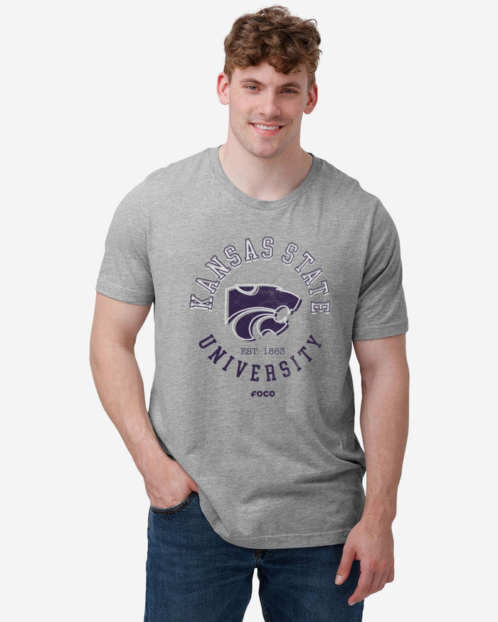 Kansas State Wildcats Circle Vintage T-Shirt FOCO - FOCO.com