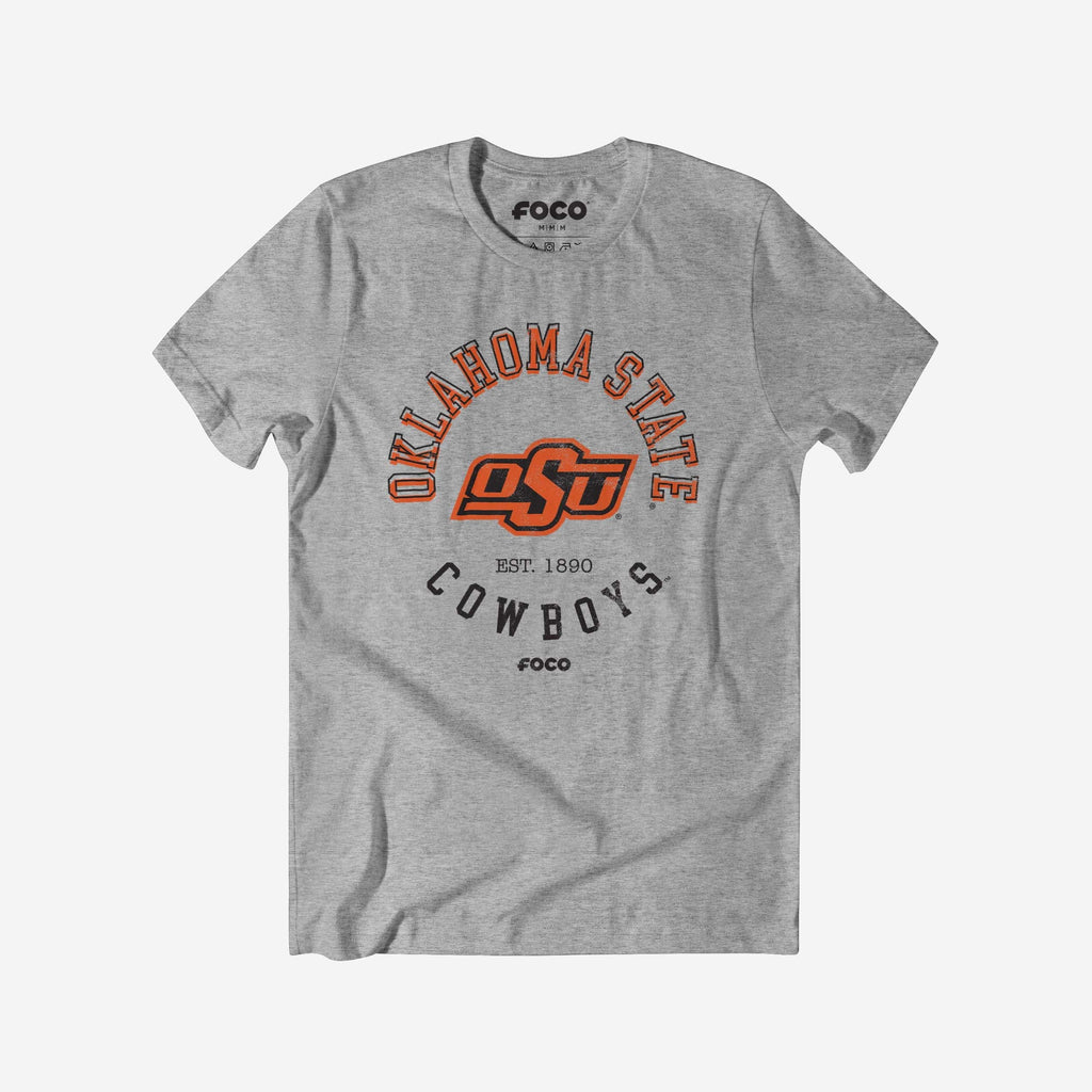 Oklahoma State Cowboys Circle Vintage T-Shirt FOCO S - FOCO.com