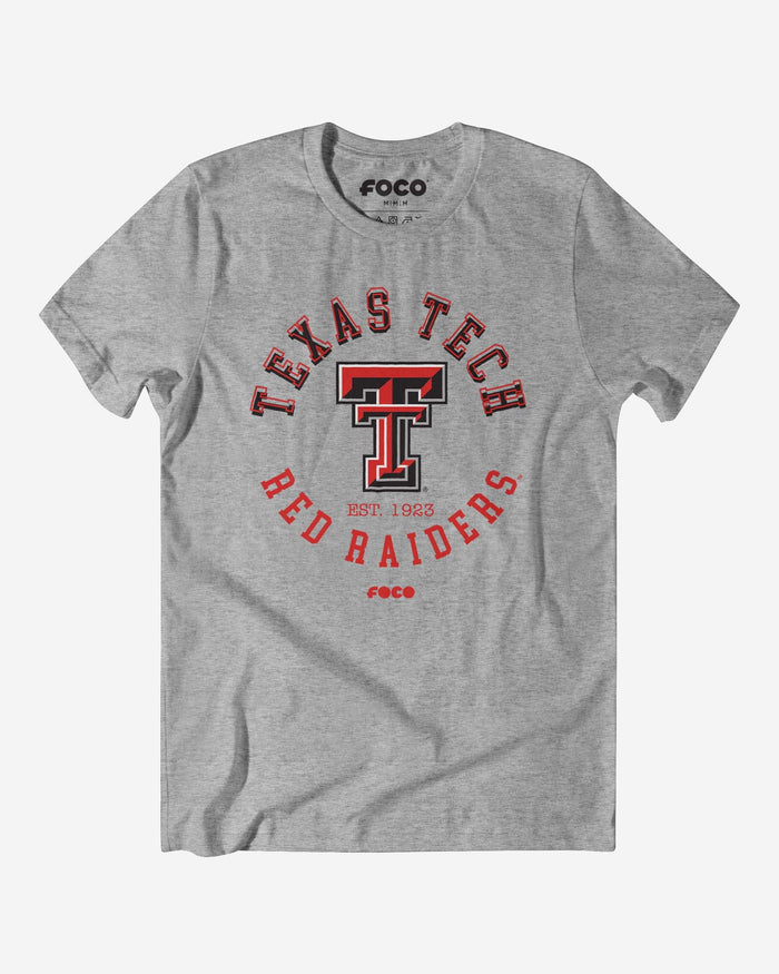 Texas Tech Red Raiders Circle Vintage T-Shirt FOCO S - FOCO.com