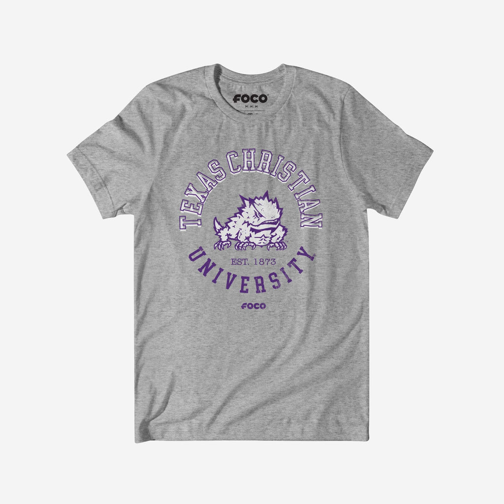 TCU Horned Frogs Circle Vintage T-Shirt FOCO S - FOCO.com