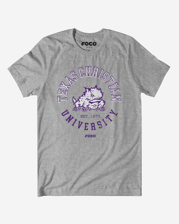 TCU Horned Frogs Circle Vintage T-Shirt FOCO S - FOCO.com