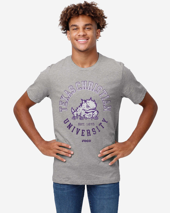 TCU Horned Frogs Circle Vintage T-Shirt FOCO - FOCO.com