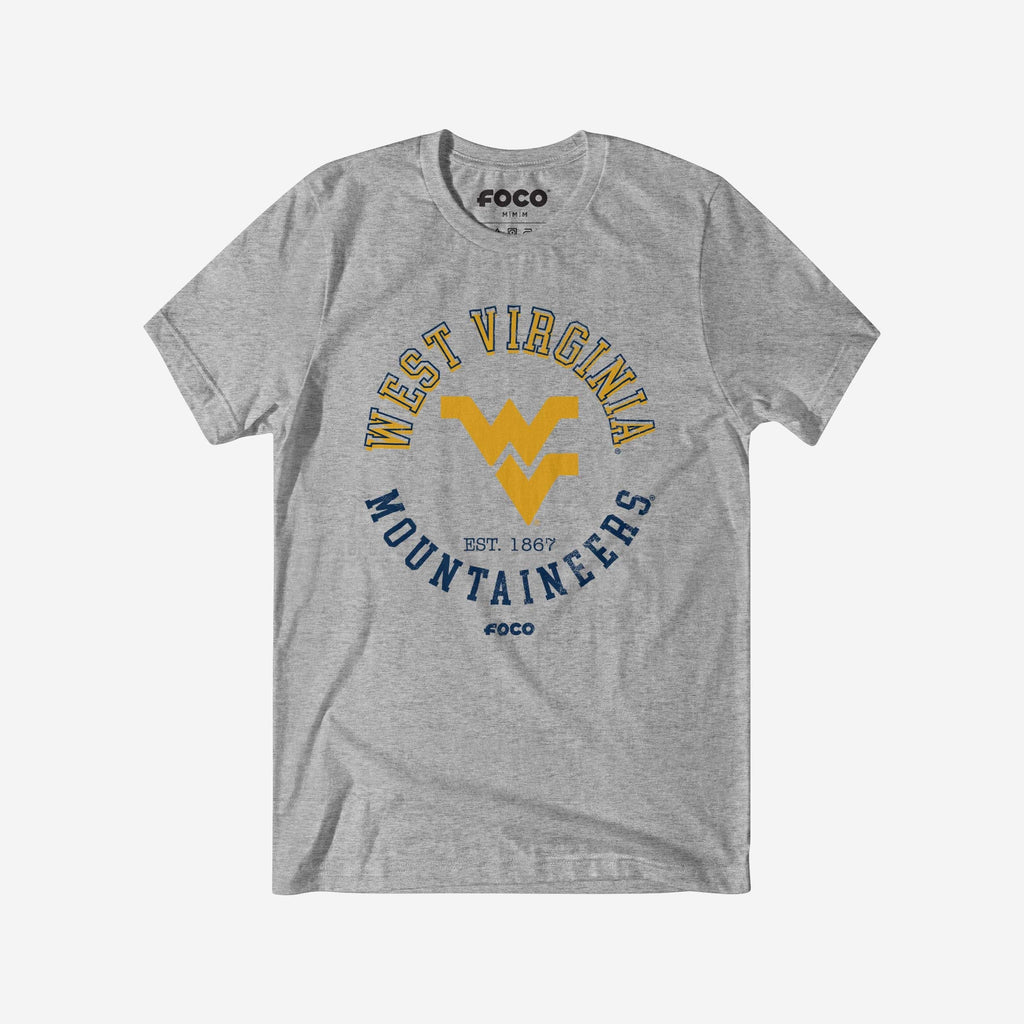 West Virginia Mountaineers Circle Vintage T-Shirt FOCO S - FOCO.com