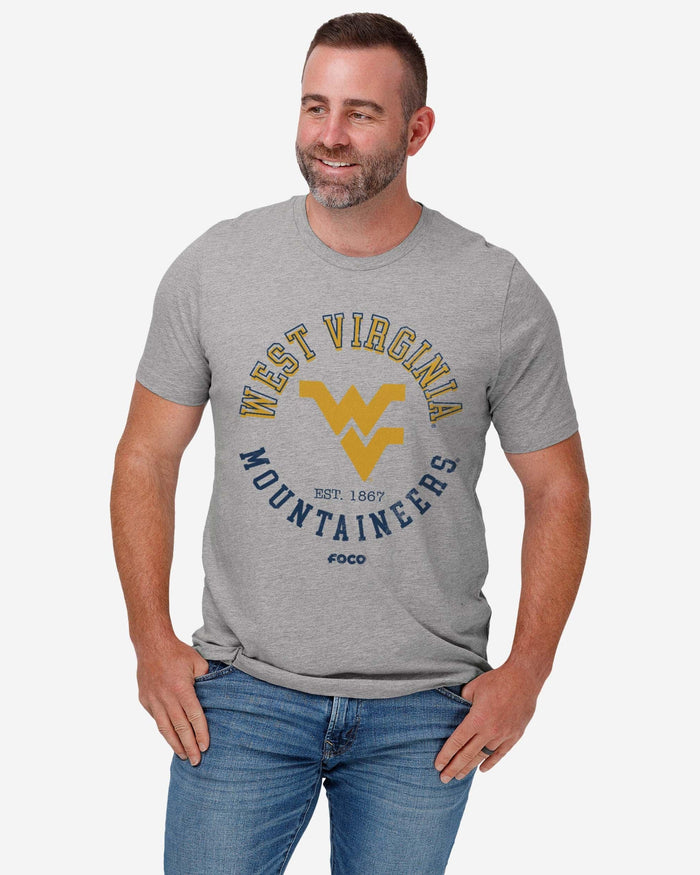 West Virginia Mountaineers Circle Vintage T-Shirt FOCO - FOCO.com