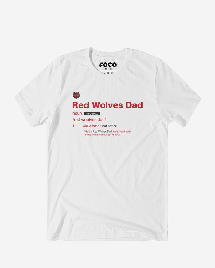Arkansas State Red Wolves Dad Definition T-Shirt FOCO S - FOCO.com