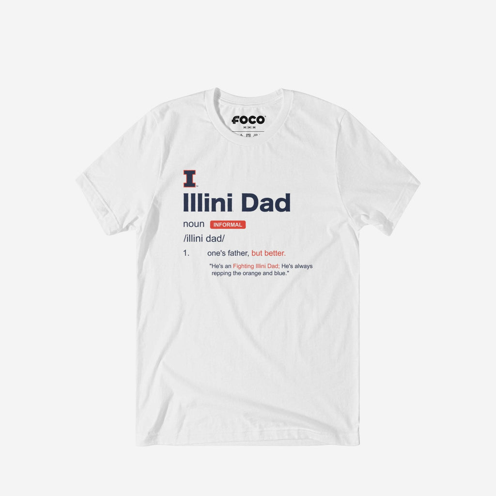 Illinois Fighting Illini Dad Definition T-Shirt FOCO S - FOCO.com