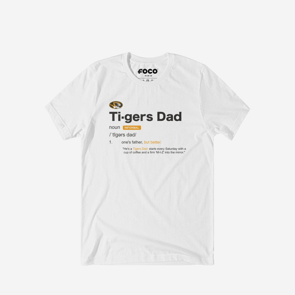 Missouri Tigers Dad Definition T-Shirt FOCO S - FOCO.com