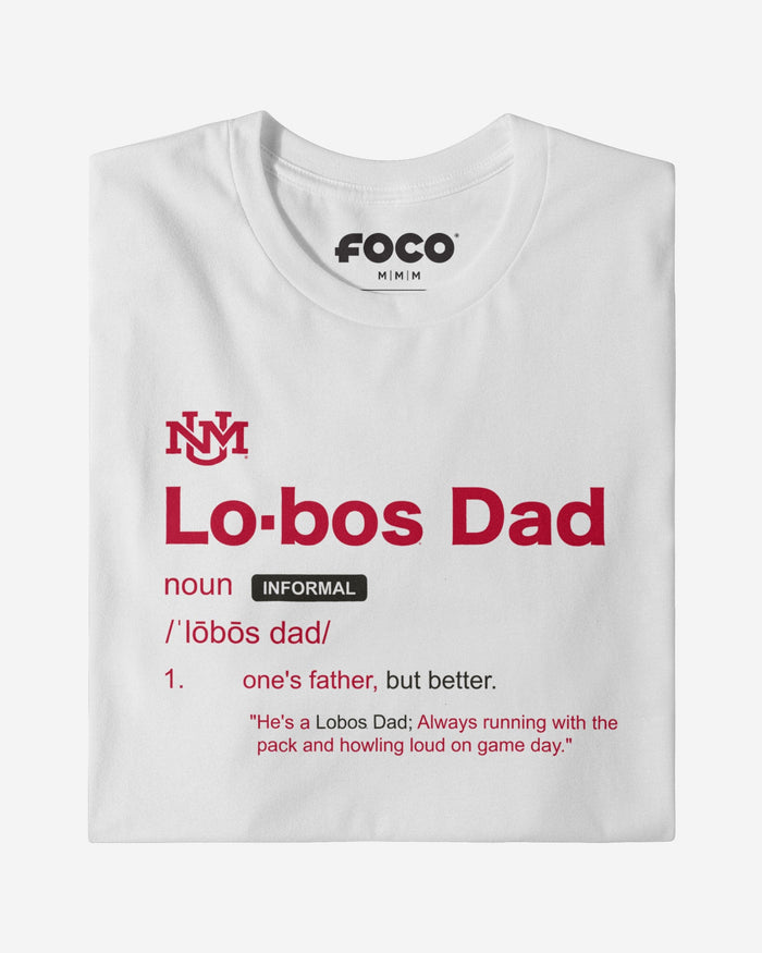 New Mexico Lobos Dad Definition T-Shirt FOCO S - FOCO.com